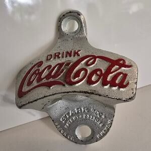 Coca Cola Star X Patent Brown Co Germany Spill-Stop Wall Mount Bottle Opener